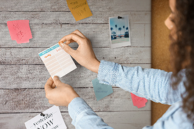 Prikbord rustieke plank met slijtageplekken