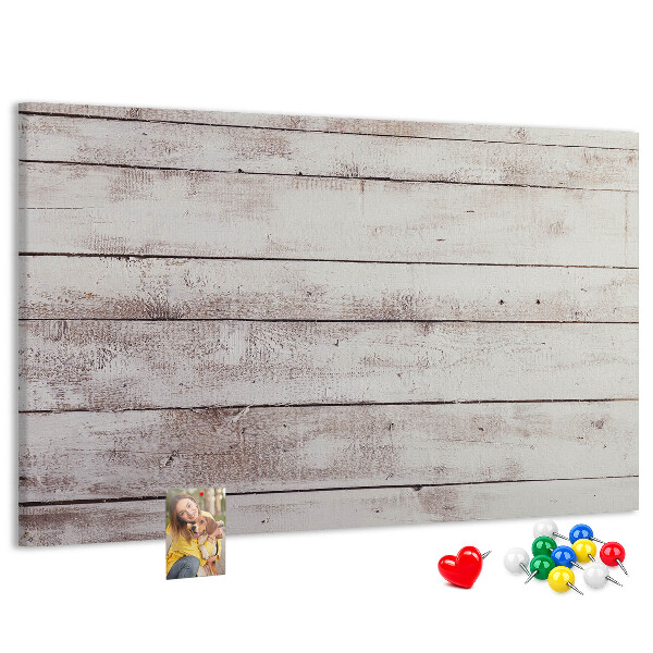 Prikbord rustieke plank met slijtageplekken
