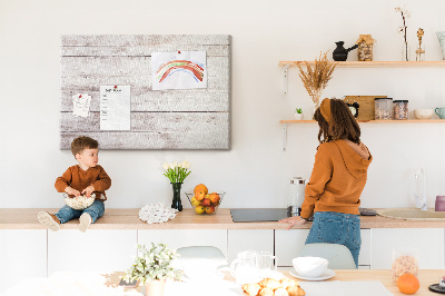 Prikbord rustieke plank met slijtageplekken