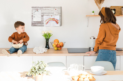 Prikbord rustieke plank met slijtageplekken
