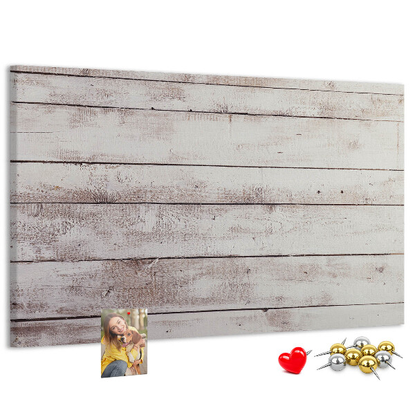 Prikbord rustieke plank met slijtageplekken