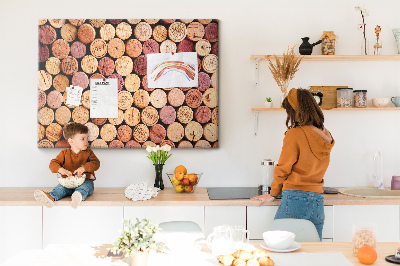 Kurkbord in diverse houttinten