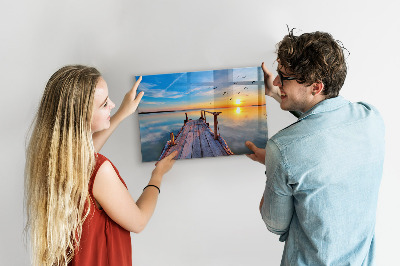 Magnetisch bord Steiger aan het meer