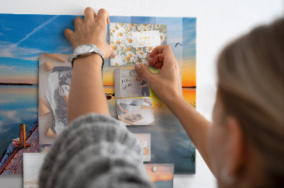 Magnetisch bord Steiger aan het meer