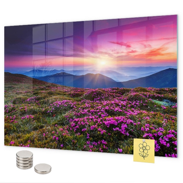 Magneetbord Zonsopgangbloemen