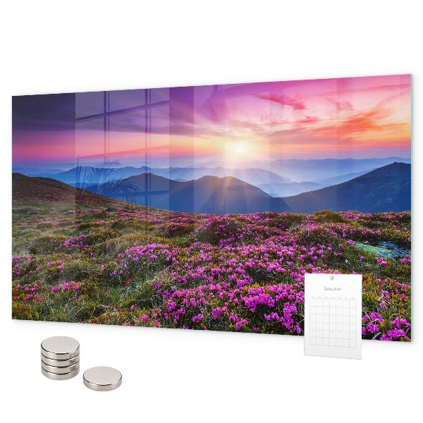 Magneetbord Zonsopgangbloemen