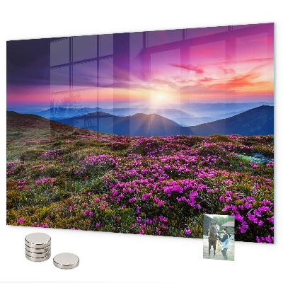 Magneetbord Zonsopgangbloemen