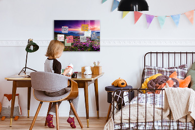 Magneetbord Zonsopgangbloemen