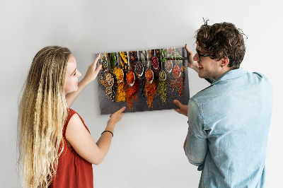 Magneetbord Specerijen op lepels