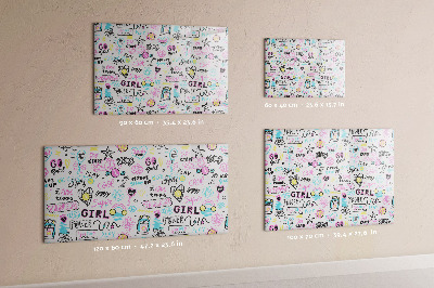 Magneetbord Graffiti