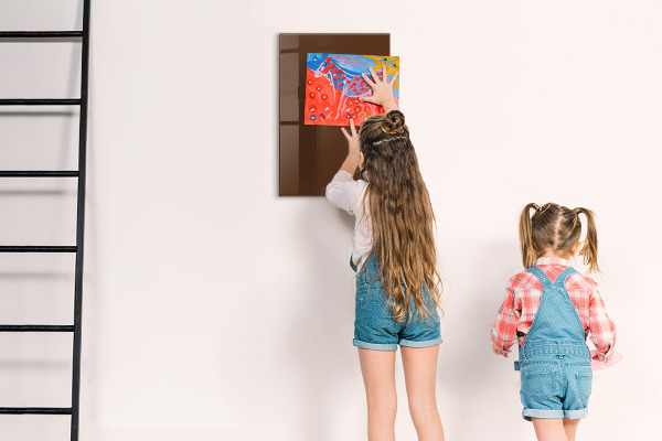 Magnet board Bruine kleur