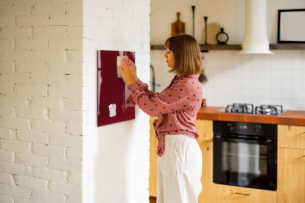 Magneet bord Bordeauxrode kleur
