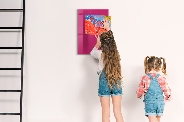 Magnet board Donkerroze kleur