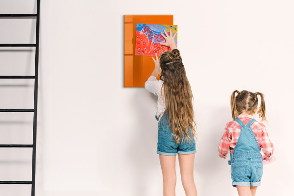 Magnet board Oranje kleur