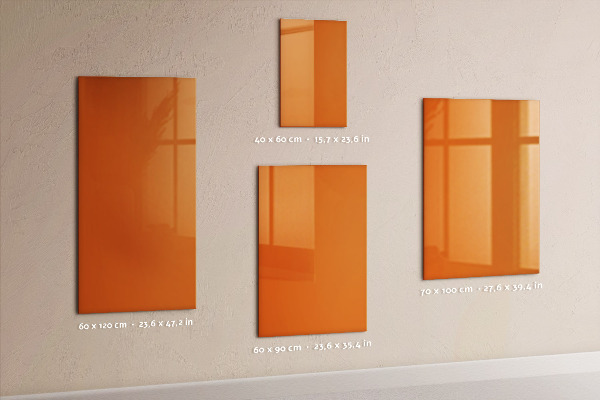 Magnet board Oranje kleur