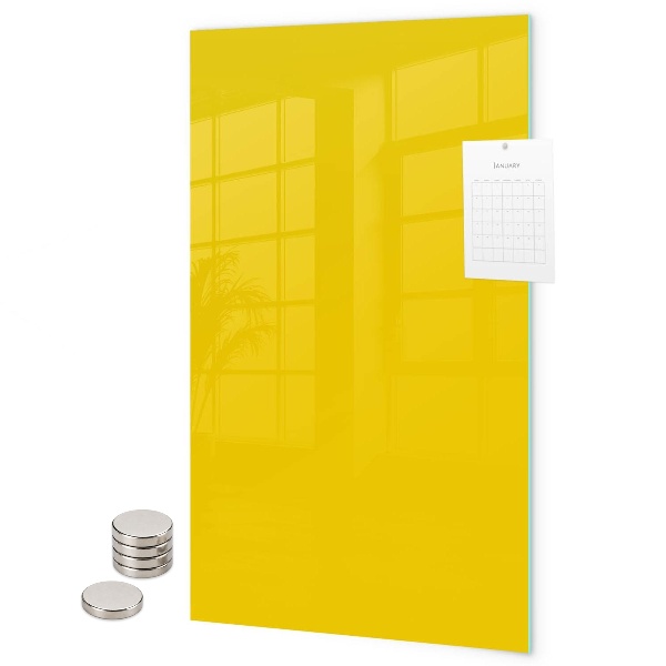 Magnet board Lichtgele kleur