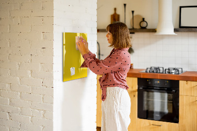 Magnet board Lichtgele kleur