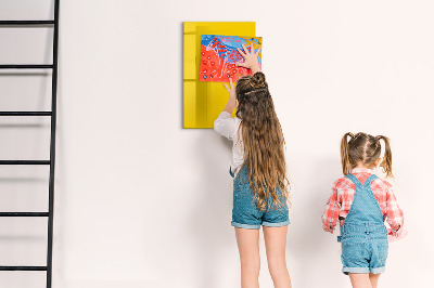 Magnet board Lichtgele kleur