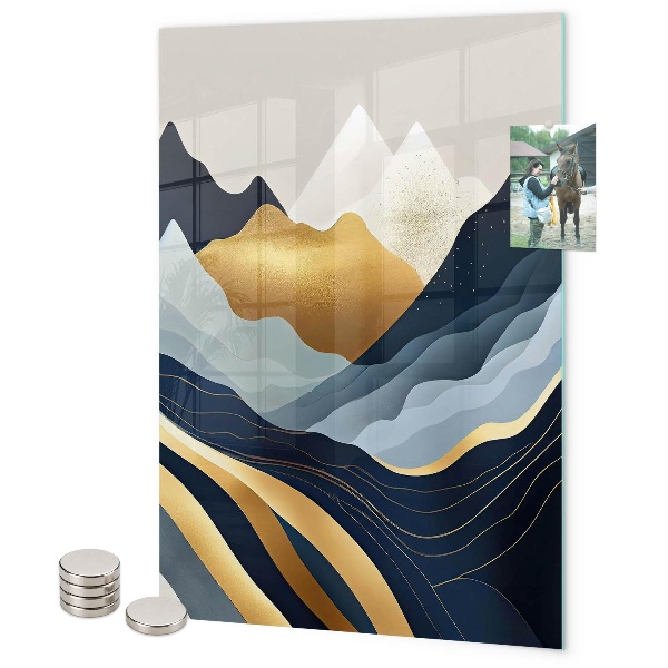 Magneet bord Abstracte bergen