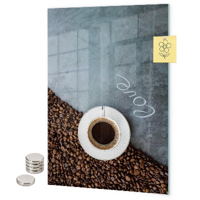 Magneet bord Een kopje koffie