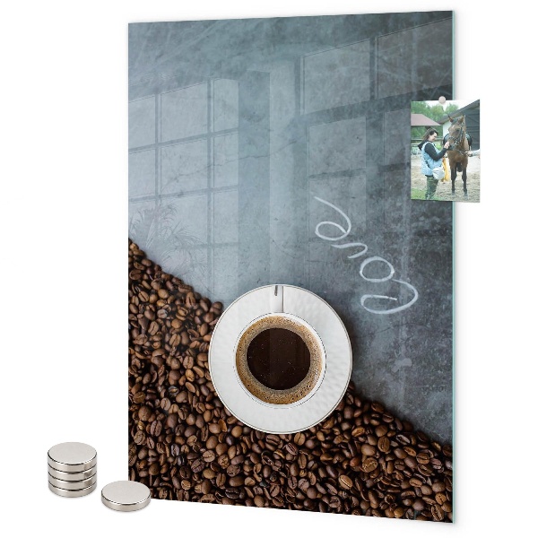Magneet bord Een kopje koffie