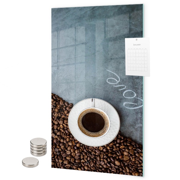Magneet bord Een kopje koffie