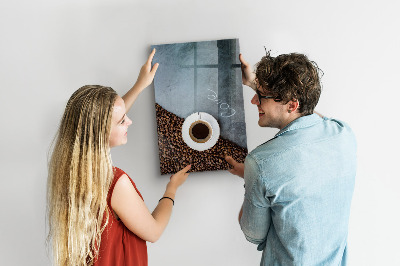 Magneet bord Een kopje koffie