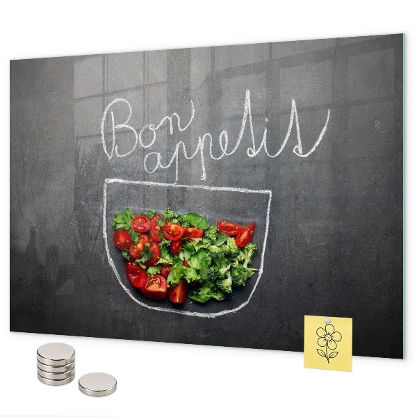 Magneetbord De inscriptie Eet smakelijk