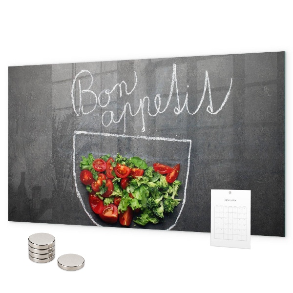 Magneetbord De inscriptie Eet smakelijk