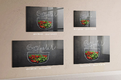 Magneetbord De inscriptie Eet smakelijk