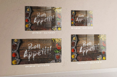Magneetbord Eet smakelijk inscriptie