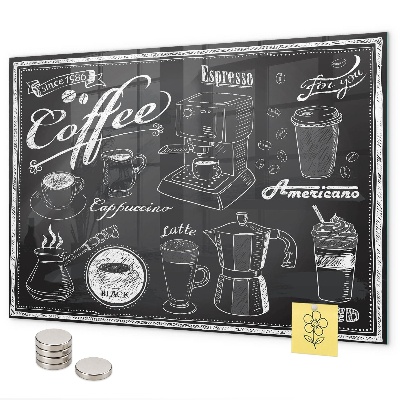 Magneetbord Koffiemachines