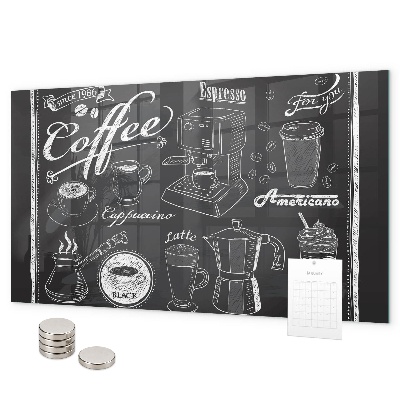Magneetbord Koffiemachines