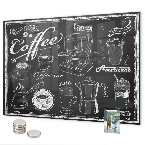 Magneetbord Koffiemachines