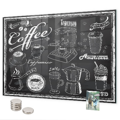Magneetbord Koffiemachines