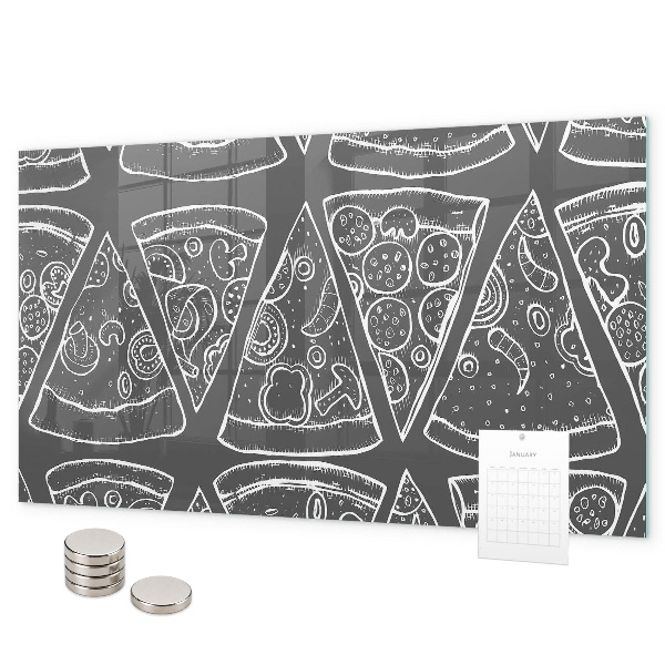 Magnetisch bord Beschilderde pizza