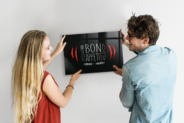 Magneetbord De inscriptie Eet smakelijk