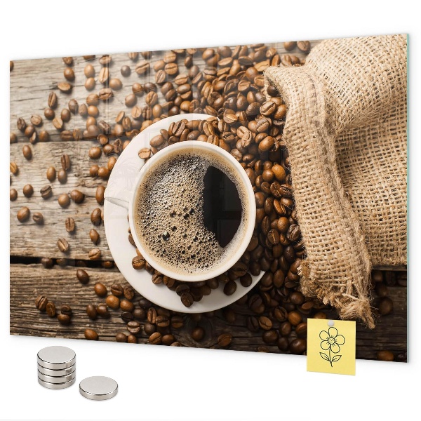 Magneetbord Een zak koffie