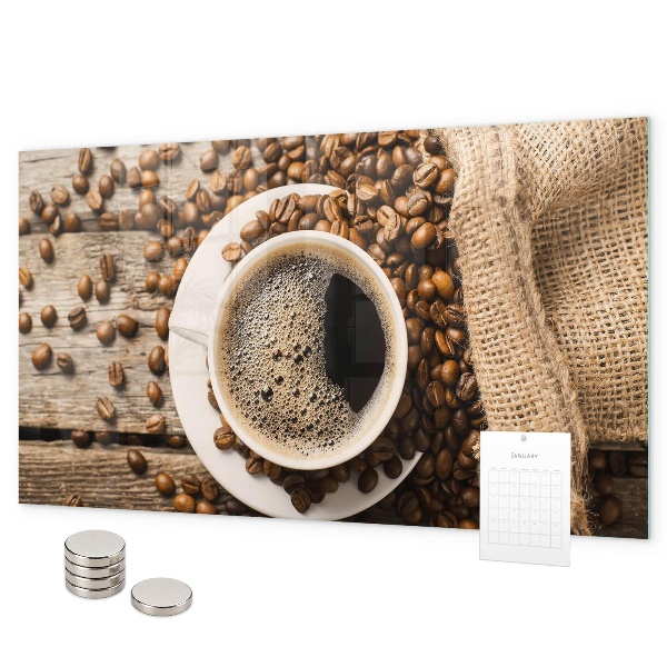 Magneetbord Een zak koffie