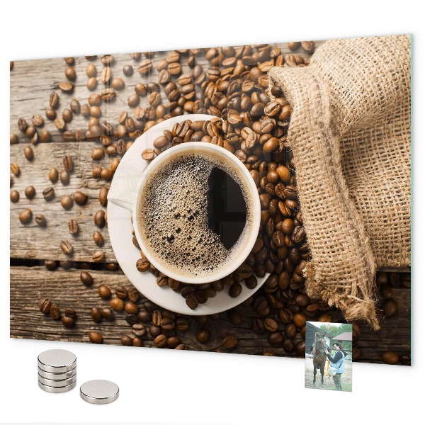 Magneetbord Een zak koffie