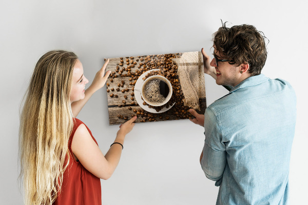 Magneetbord Een zak koffie