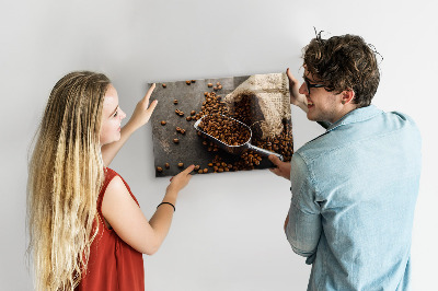 Magneetbord Een zak verse koffie