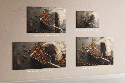 Magneetbord Een zak verse koffie