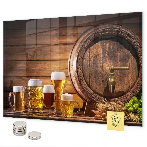 Magneetbord Een biervat
