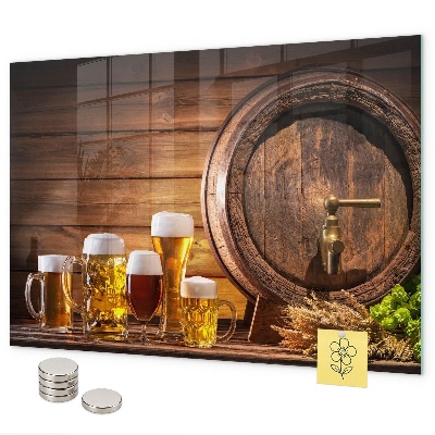 Magneetbord Een biervat