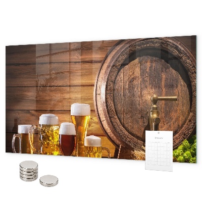 Magneetbord Een biervat