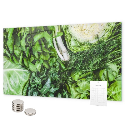 Magnetisch bord Groene groenten