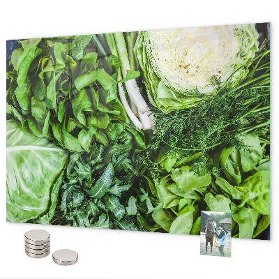 Magnetisch bord Groene groenten