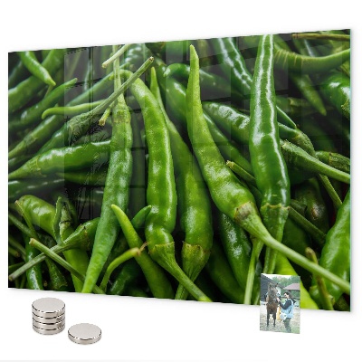 Magnetisch bord Groene paprika