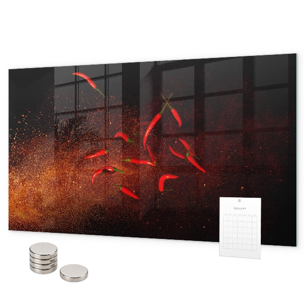 Magnetisch bord Chilipepers